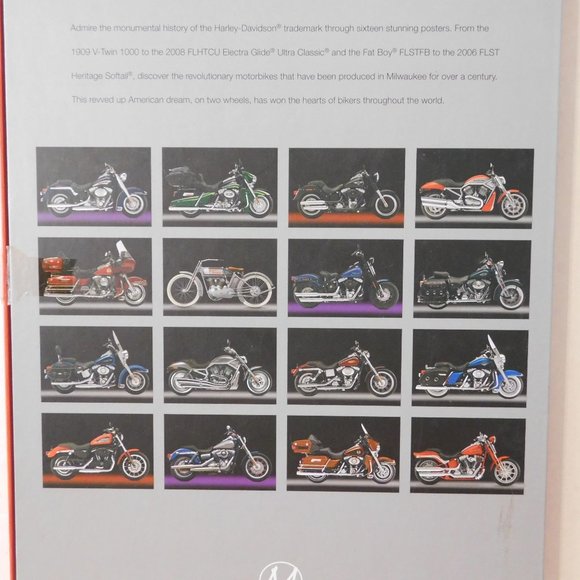 Harley Davidson 13 Frameable Prints Motorcycle Bikes Hog 15 x 10 Inch Boxed - Picture 3 of 11